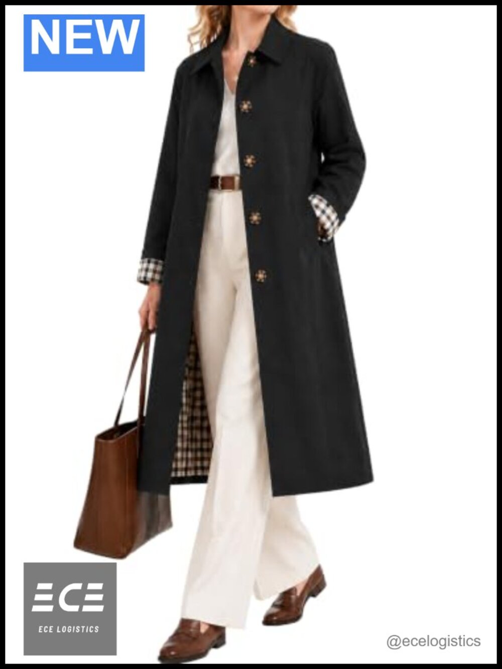 Waterproof Trench Coat Single Breasted Long Rain Coat